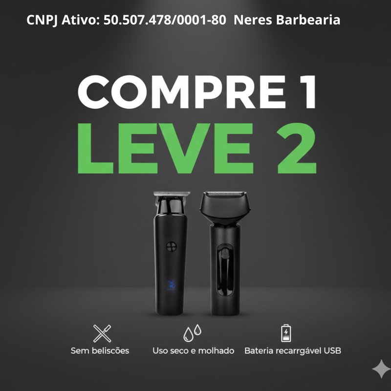 COMPRE 1 LEVE 2 BarberPro Black